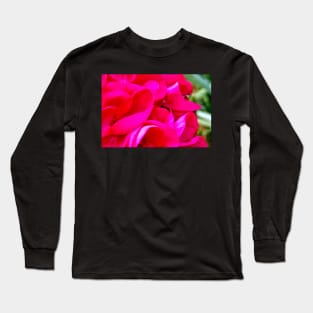 Geranium Petal display Long Sleeve T-Shirt